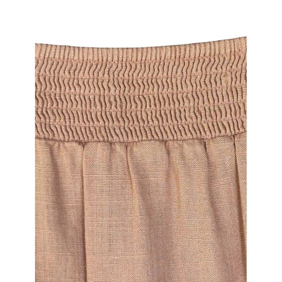 Express Womens Elastic Waist Ruffle Hem Skirt Peach M - Picture 5 of 5